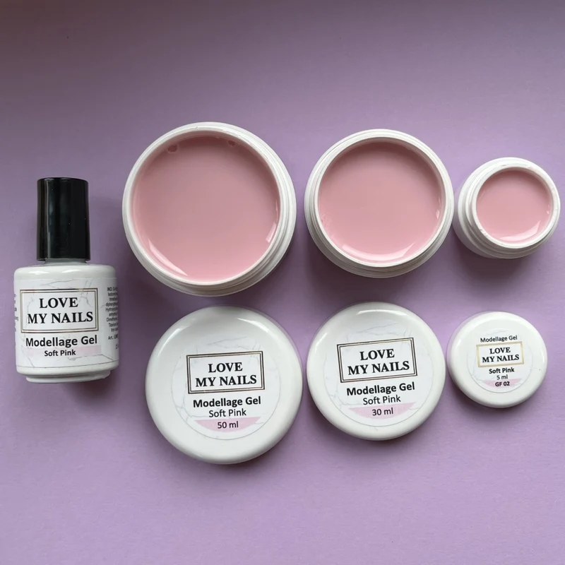 Modellage Gel SOFT PINK selbstglättend 5ml-60ml (TPO-free)