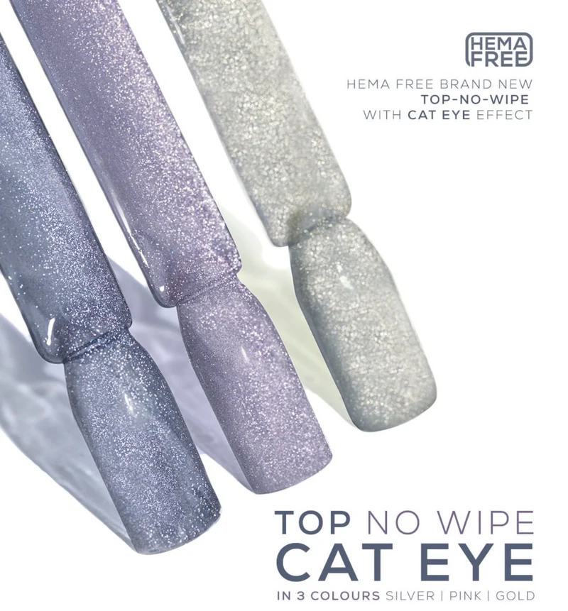 PINK - Cat Eye Top Coat (No Wipe) OHNE HEMA 8ml MAKEAR