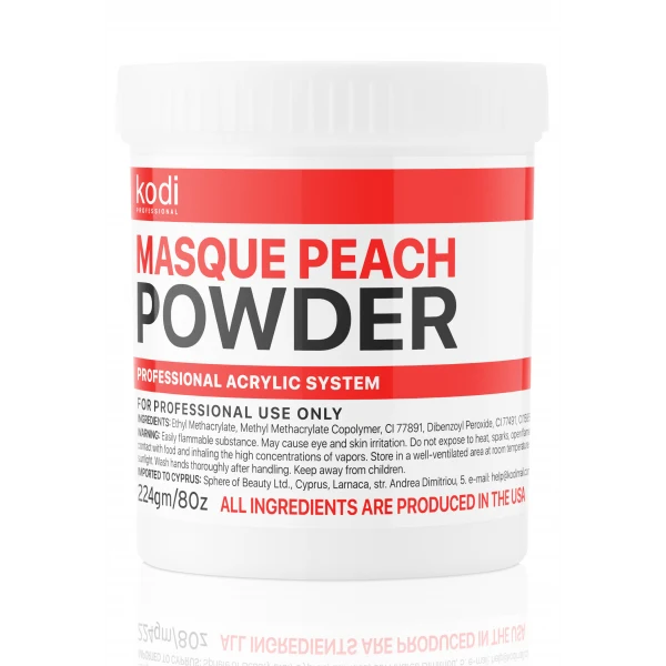 KODI Masque camouflage peach acrylic powder, 224g