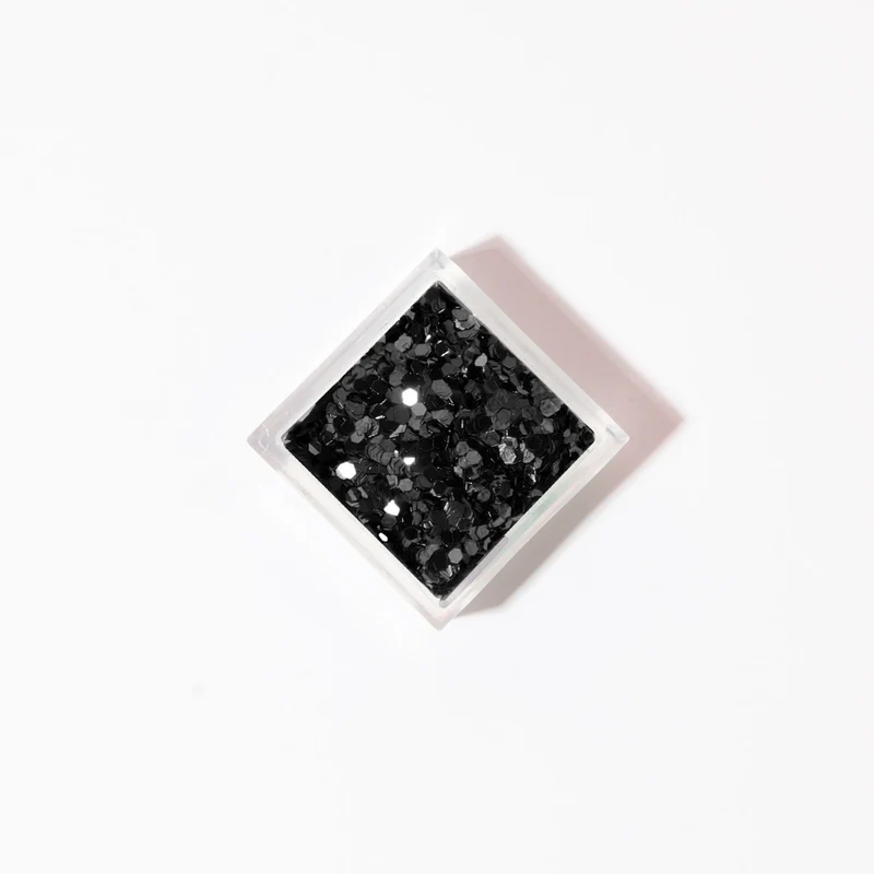 Nailart Pailletten Schwarz