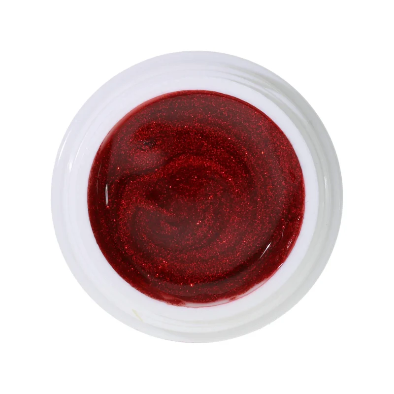 #518 Premium-GLITTER Color Gel 5ml Rotes Glittergel