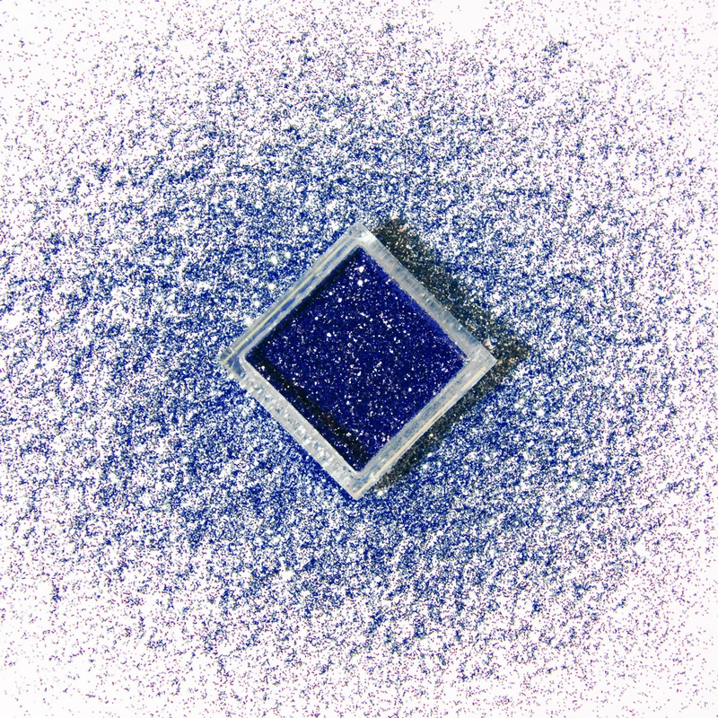 Glitterpuder royalblau