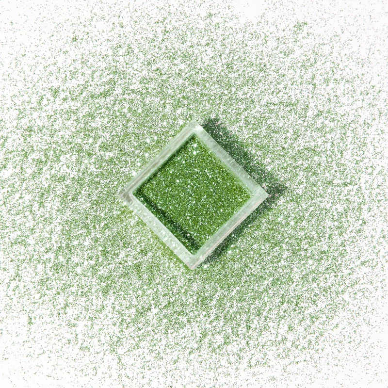 Glitterpuder gelb-grün