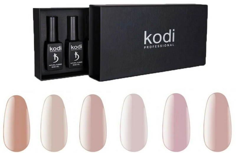 KODI Natural Rubber Base pink gel nail polish, 15ml