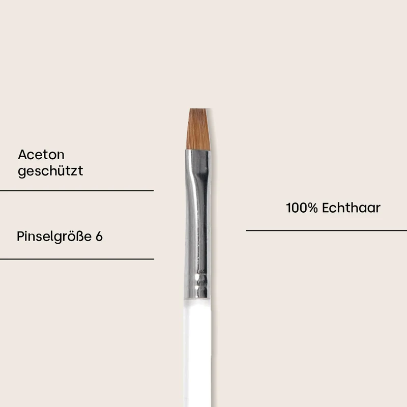 Gel-Pinsel Gr. 6 100% Echthaar