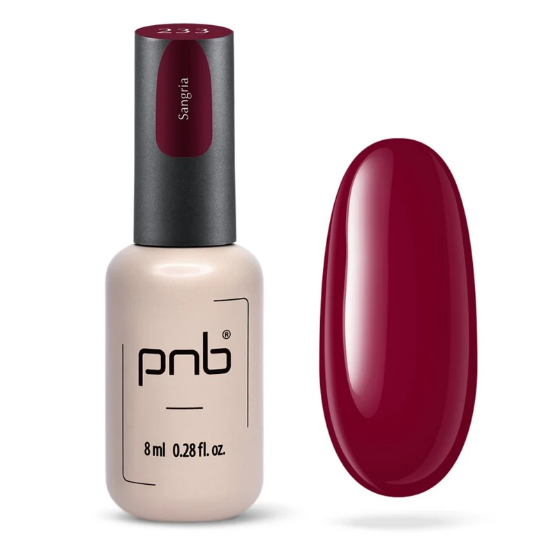 PNB maroon gel nail polish 233 Sangria