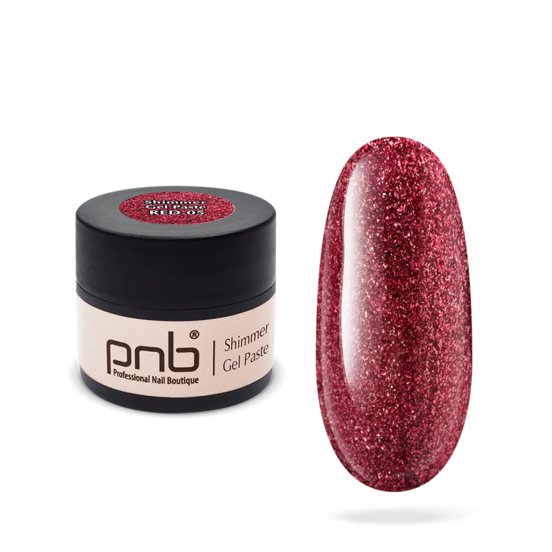 PNB Shimmer Gel Paste PNB Red 05, 5 ml