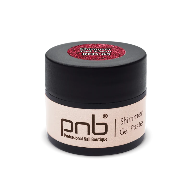 PNB Shimmer Gel Paste PNB Red 05, 5 ml