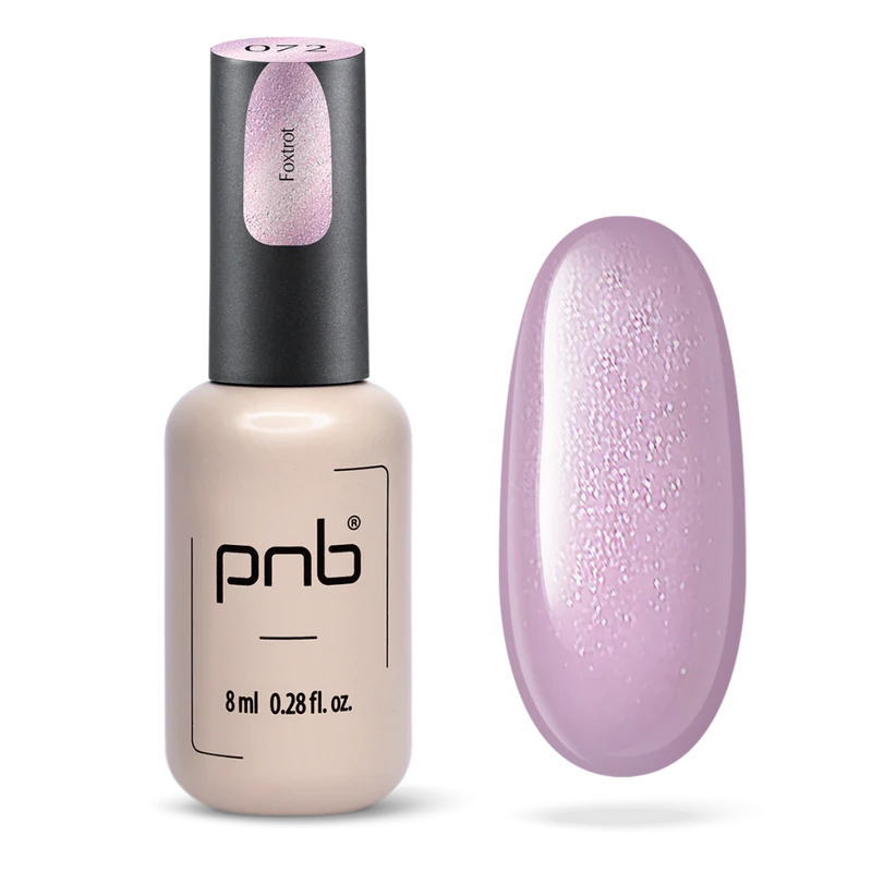 PNB sparkling lavender gel nail polish 072 Foxtrot