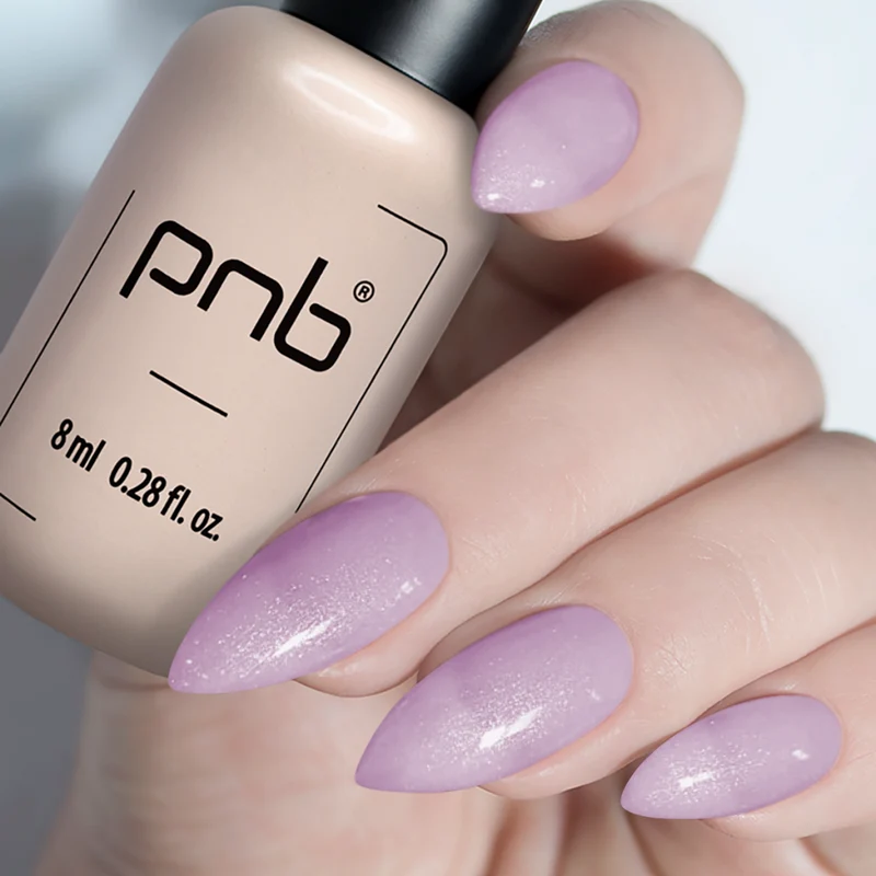 PNB sparkling lavender gel nail polish 072 Foxtrot