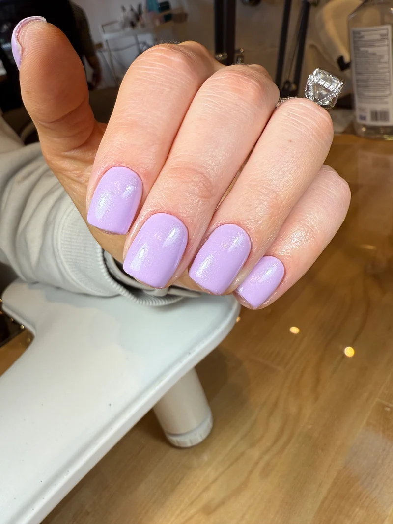 PNB sparkling lavender gel nail polish 072 Foxtrot