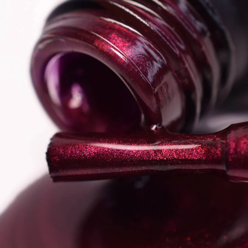 PNB metallic red gel nail polish 074 Samba