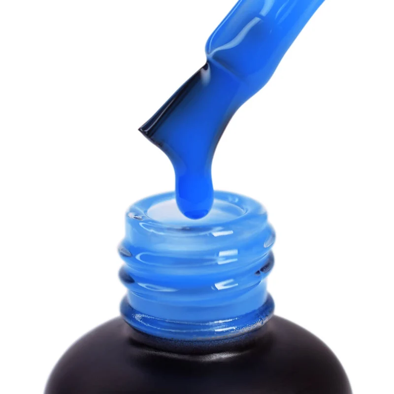 PNB Camouflage base coat blue gel nail polish Mambo 8ml