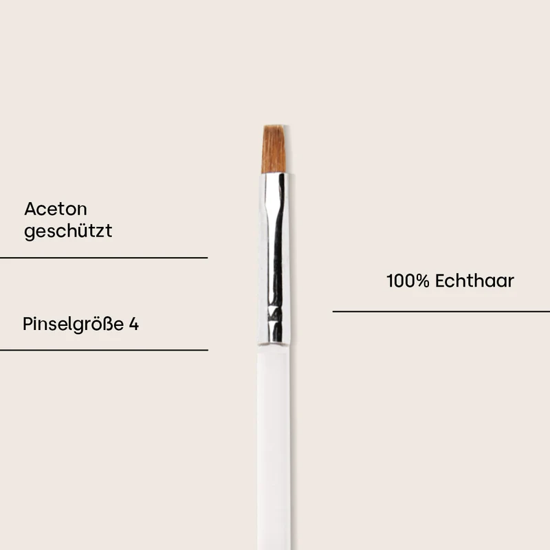 Gel-Pinsel Gr. 4 100% Echthaar