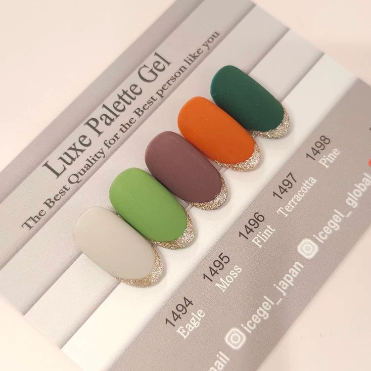 ICEGEL Luxe palette gel nail polish 1494-1498