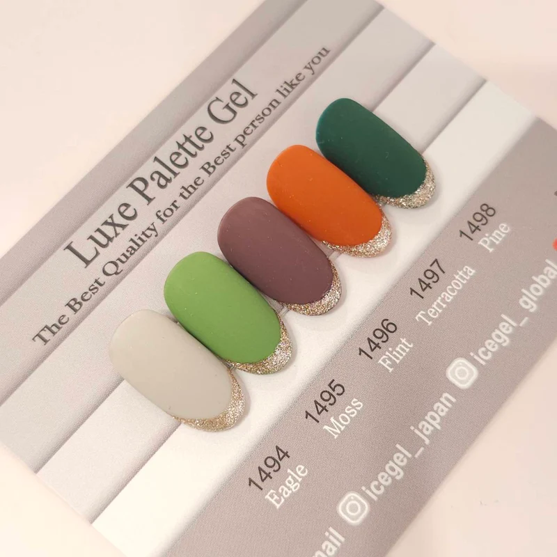 ICEGEL Luxe palette gel nail polish 1494-1498