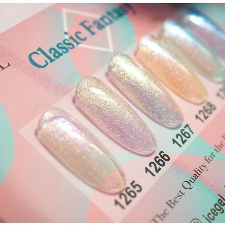 ICEGEL Classic fantasy gel nail polish 1265-1270