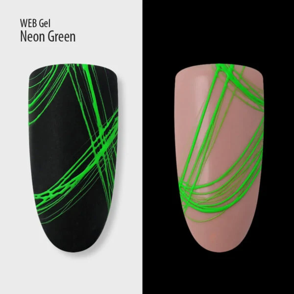 PNB Gel paint for spider web WEB-Gel, Neon Green 5 ml