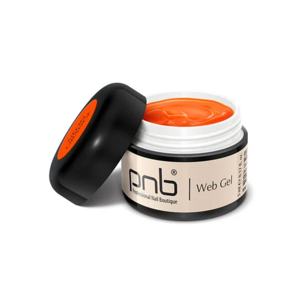 PNB Gel paint for spider web WEB-Gel, Neon Orange 5 ml