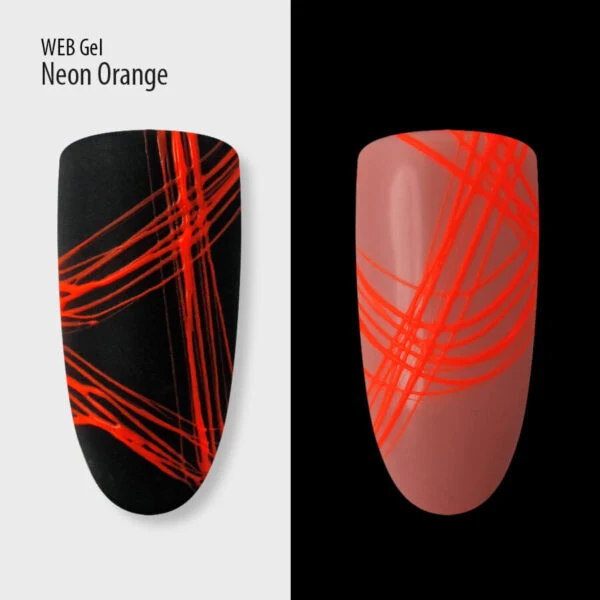 PNB Gel paint for spider web WEB-Gel, Neon Orange 5 ml