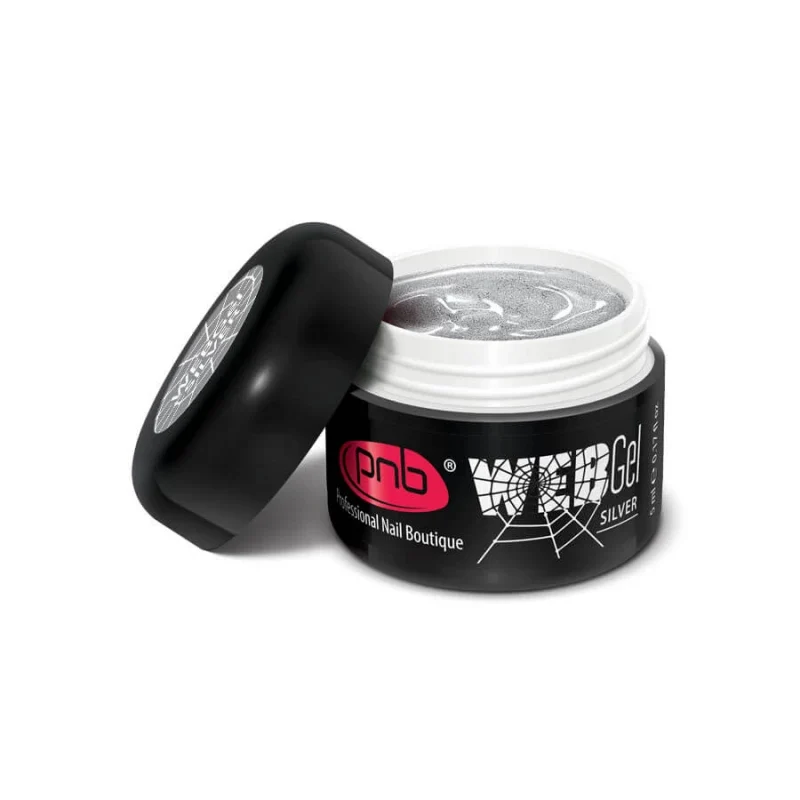 PNB Gel paint for spider web WEB-Gel, Silver 5 ml