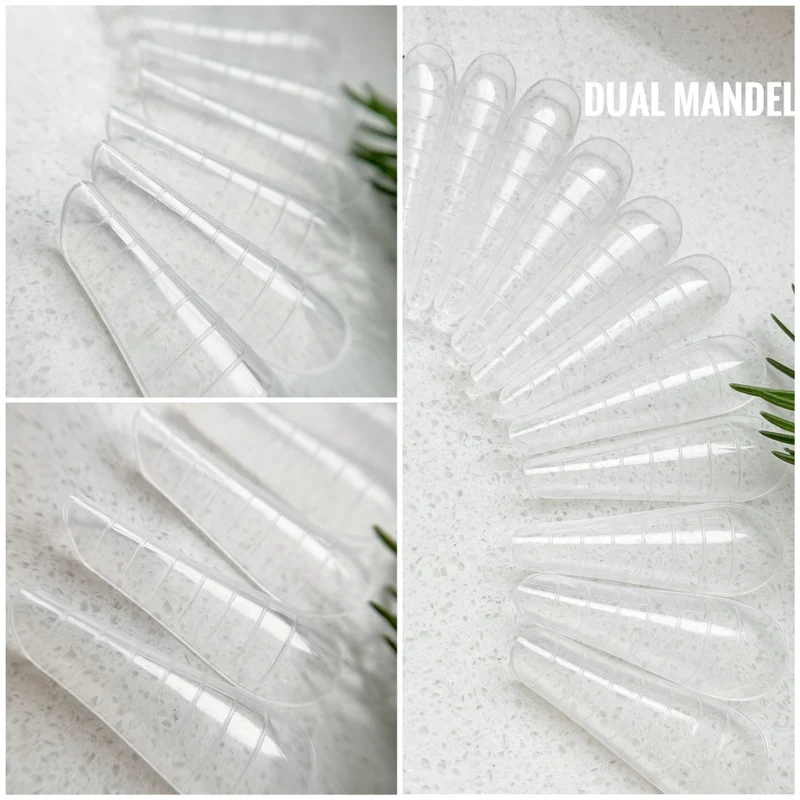 Dual Nageltips klar Mandelform 12 Stk. oder 60 Stk-