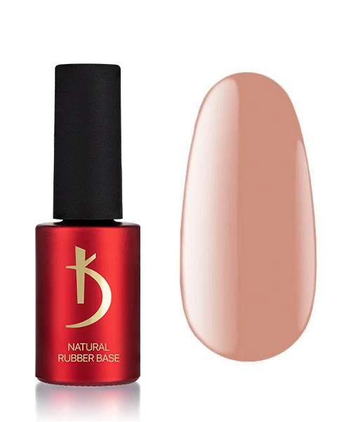 KODI Natural Rubber Base dark beige gel nail polish, 15ml