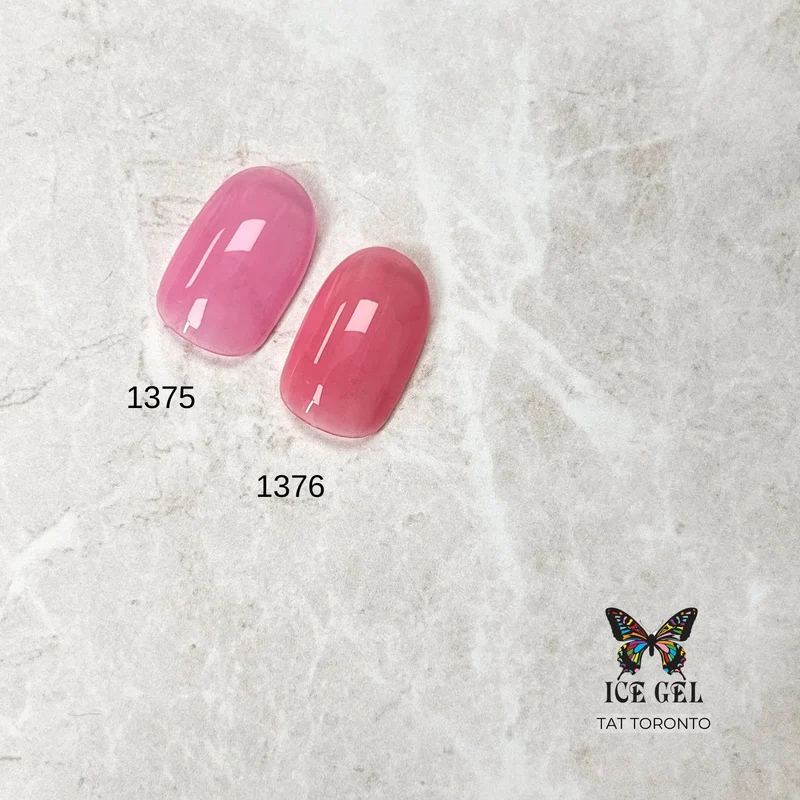 ICEGEL Blusher gel nail polish 1375 & 1376