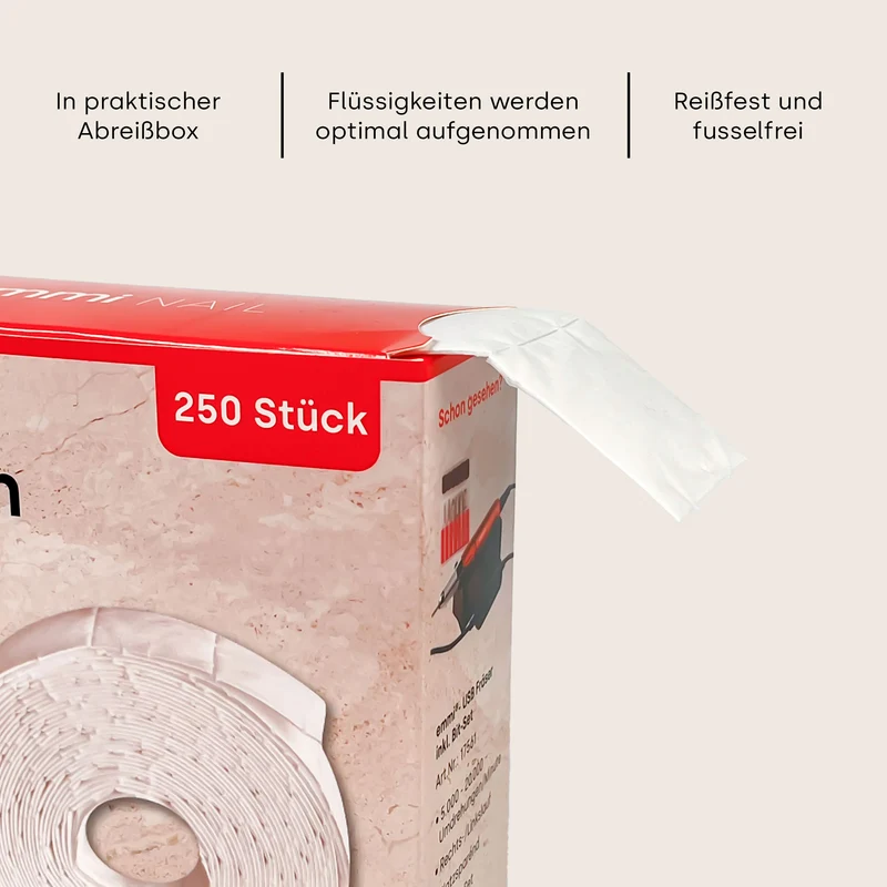 Zelletten fusselfrei 250St. mit Profi Abreißbox