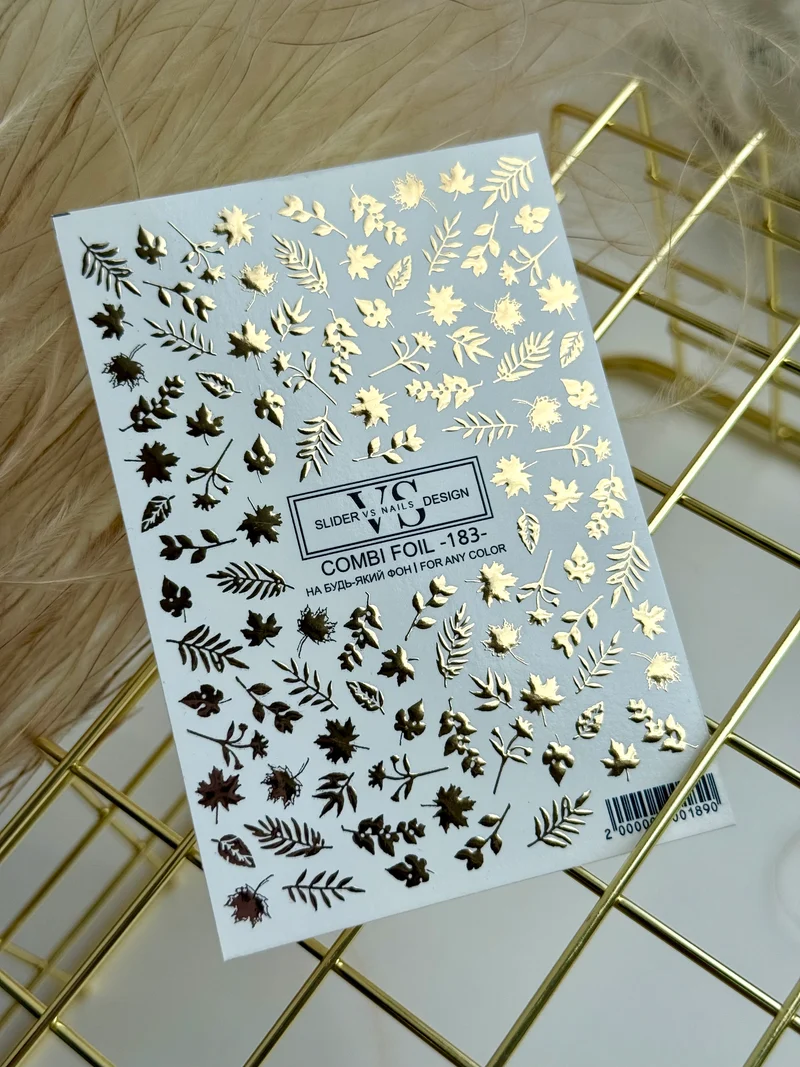 Slider mit Folie (Wasserlösliche Aufkleber) von VS Nails 183 COMBI FOIL