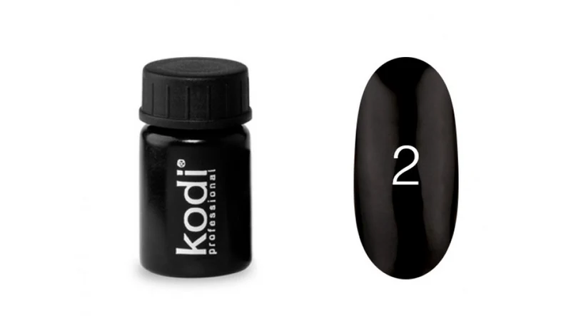 KODI black gel paint #2, 4ml
