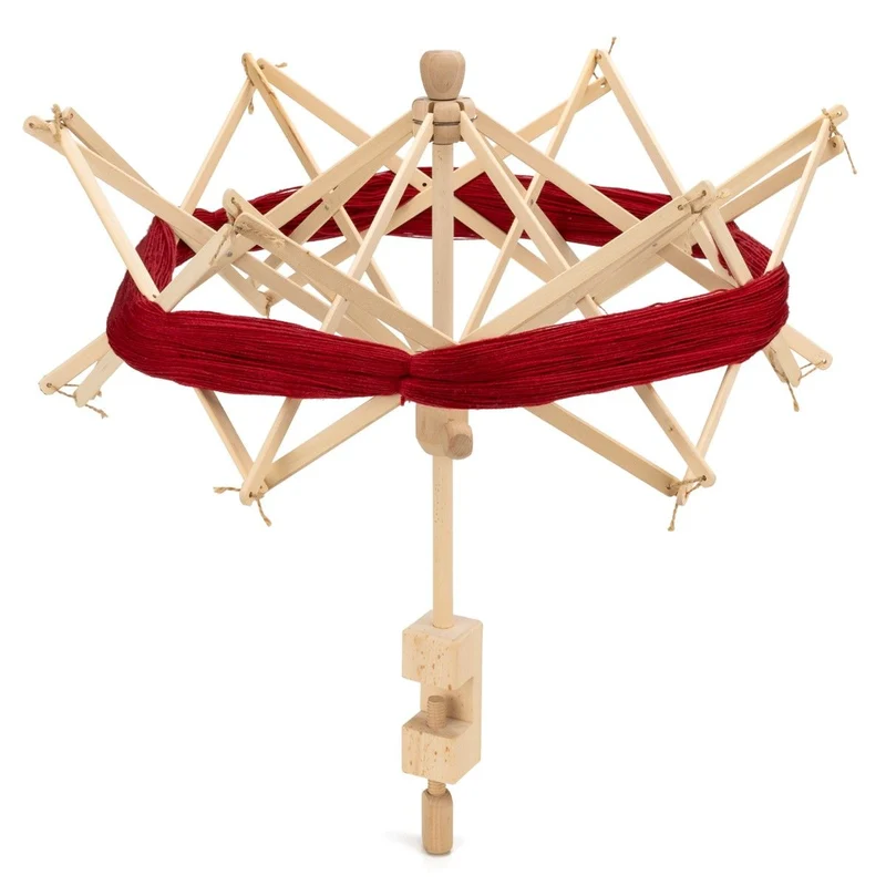 Garnwinde/Schirmhaspel aus Holz