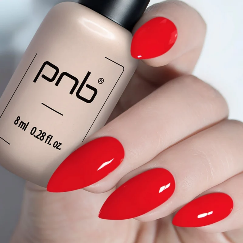 PNB red gel nail polish 334 Chrysler