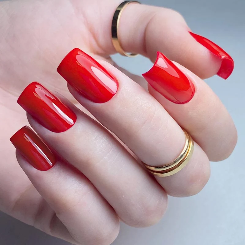 PNB red gel nail polish 334 Chrysler