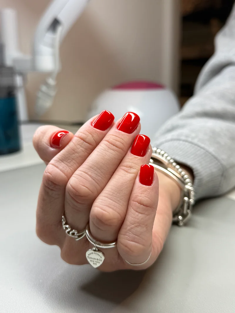 PNB red gel nail polish 334 Chrysler
