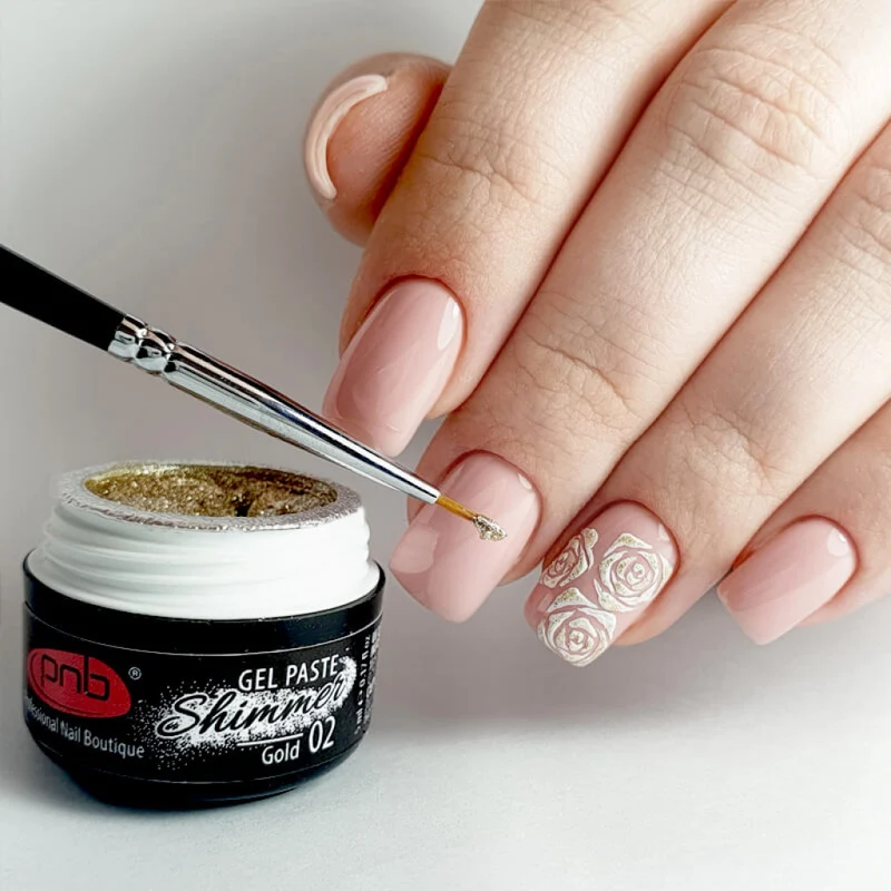 PNB Shimmer Gel Paste PNB Gold 02, 5 ml