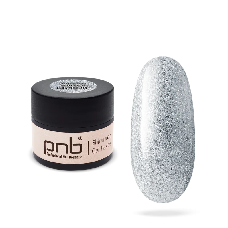 PNB Shimmer Gel Paste PNB Silver 01, 5 ml