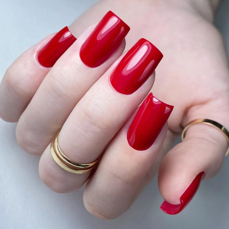 PNB red gel nail polish 335 Lamborghini