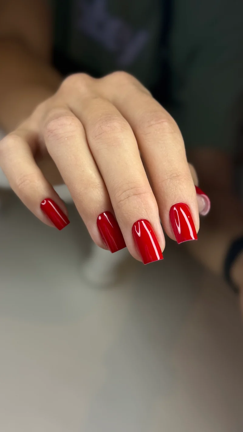 PNB red gel nail polish 335 Lamborghini