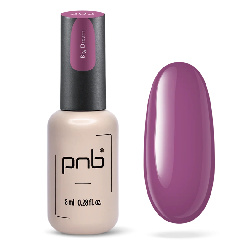PNB purple gel nail polish 202 Big Dream