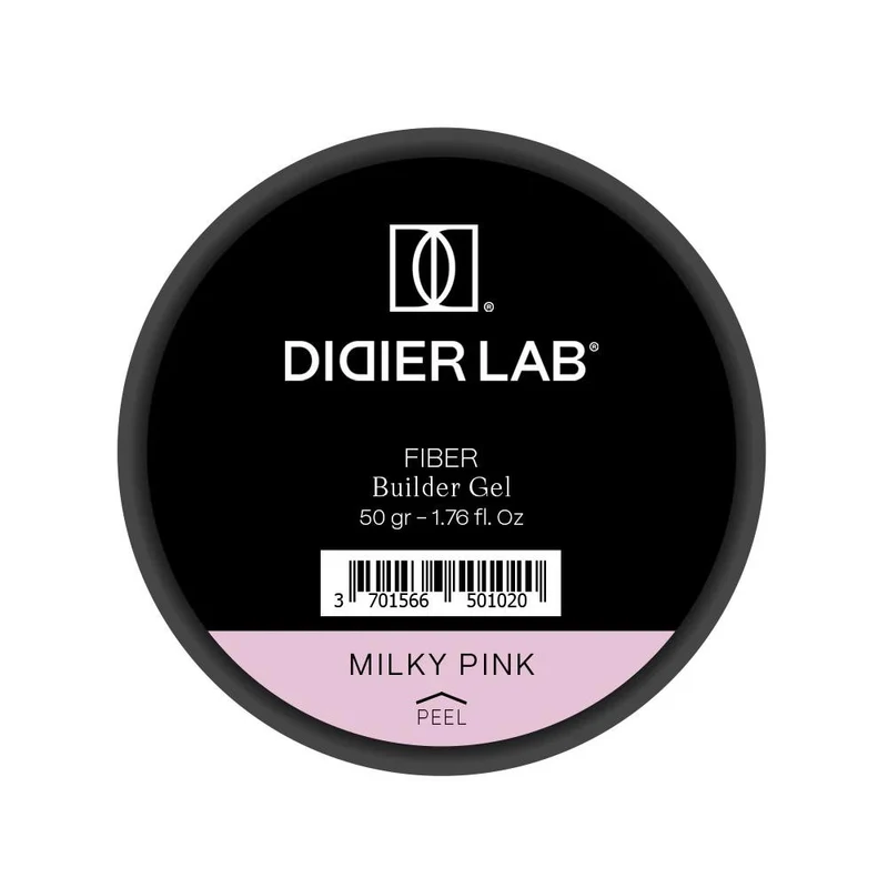 Milky Pink - Fiber Builder Gel OHNE HEMA 50g Didier Lab