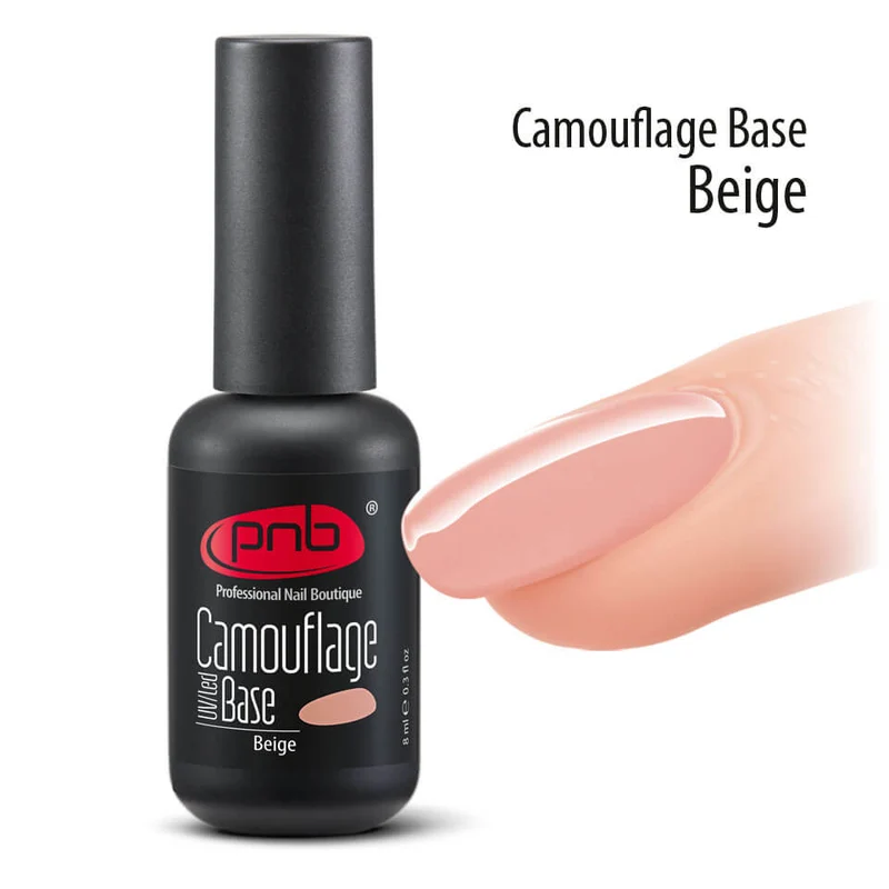 PNB Camouflage base coat gel nail polish Beige
