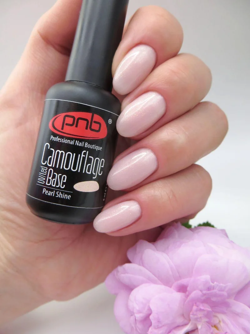 PNB Camouflage base coat gel nail polish Pearl Shine 8ml