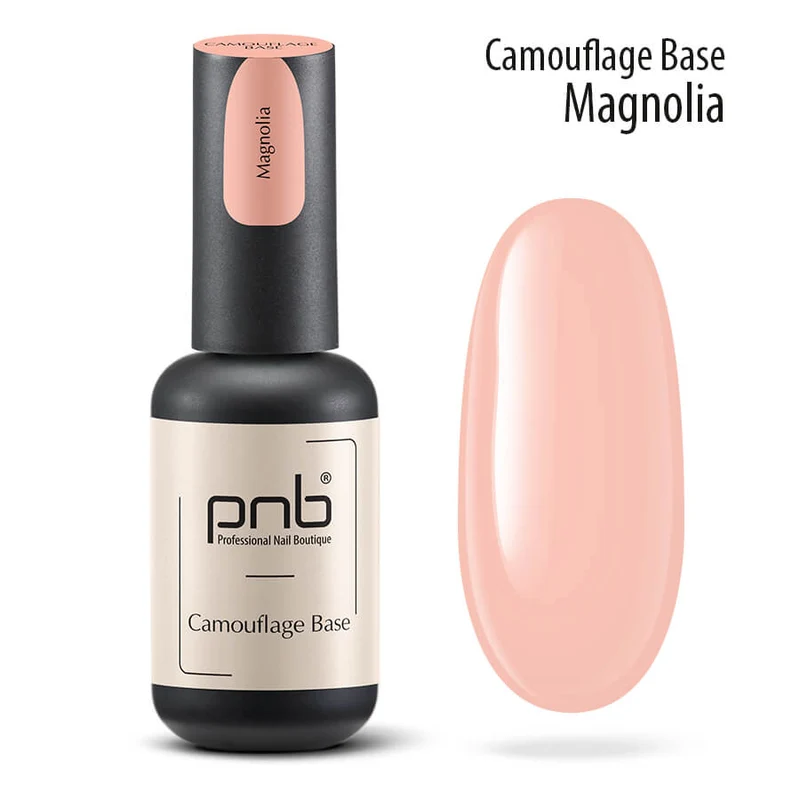 PNB Camouflage base coat gel nail polish Magnolia 8ml