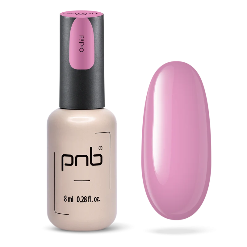 PNB Camouflage base coat gel nail polish Orchid 8ml