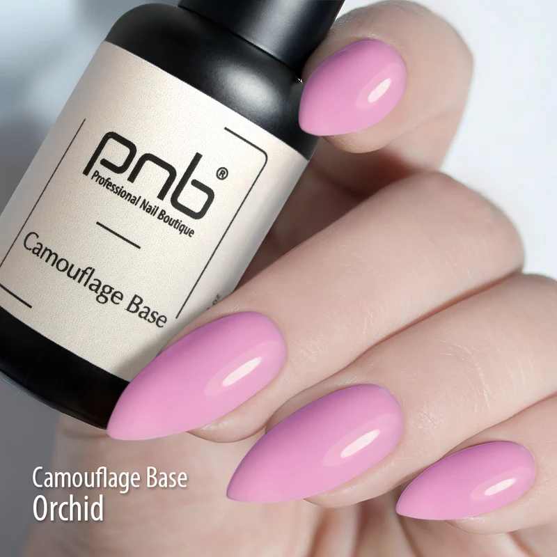 PNB Camouflage base coat gel nail polish Orchid 8ml