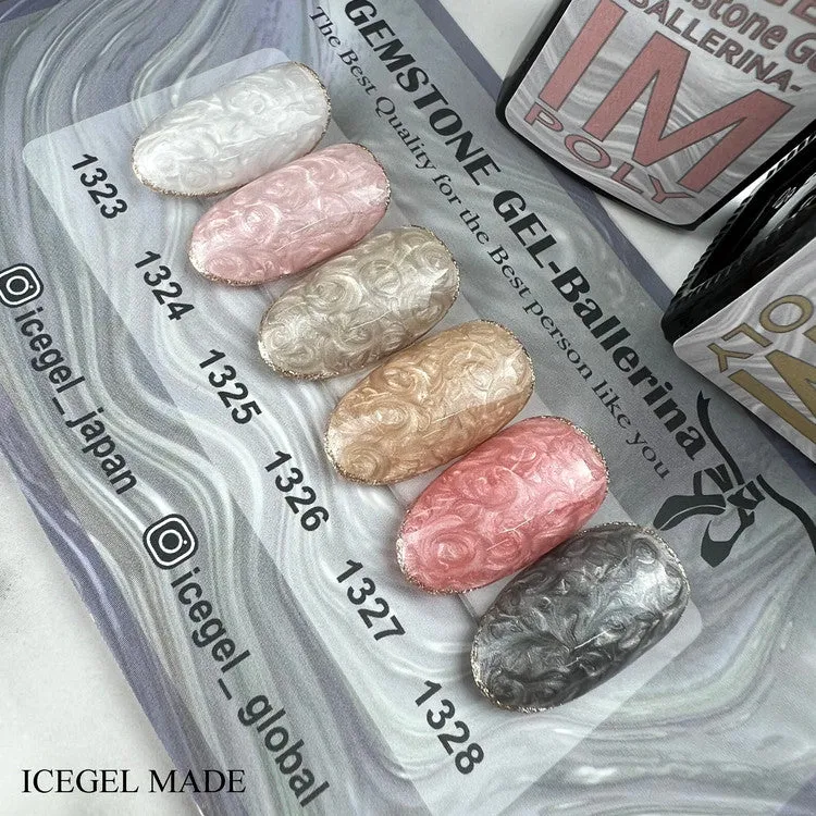 ICEGEL gel ballerina metallic gel nail polish 1323-1328