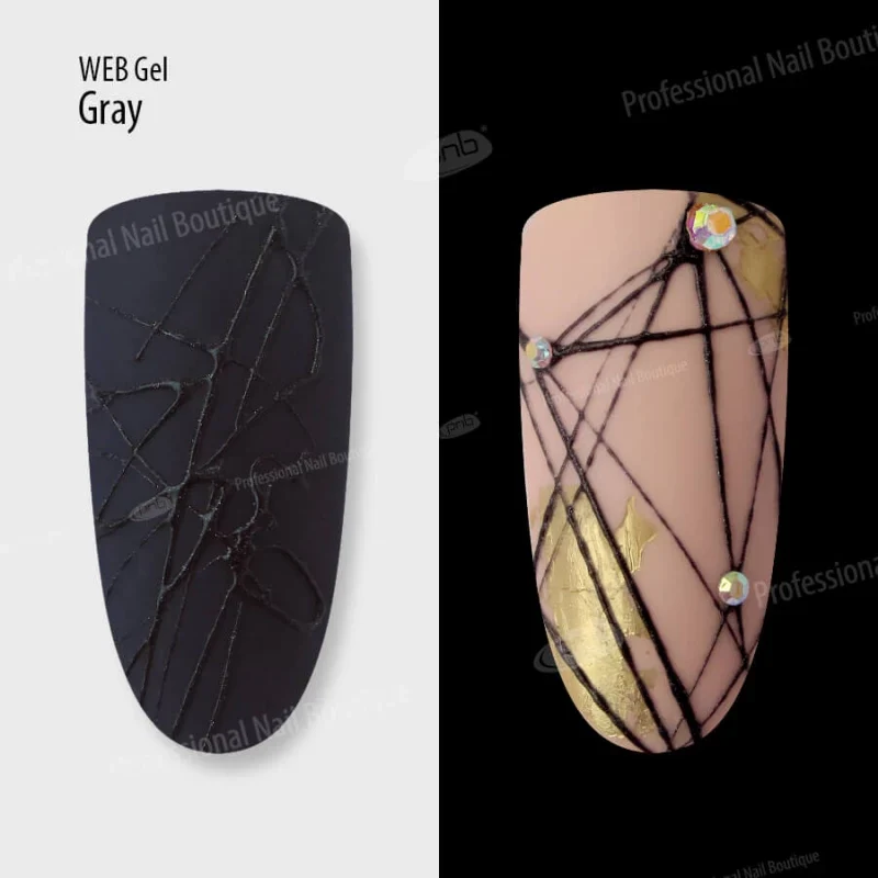 PNB Gel paint for spider web WEB-Gel, Gray 5 ml