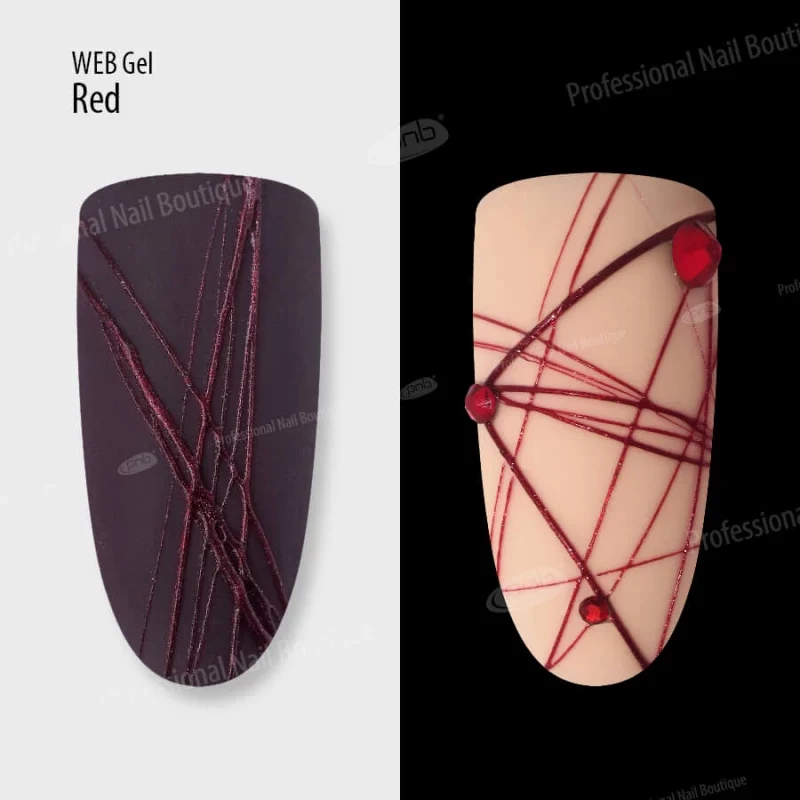 PNB Gel paint for spider web WEB-Gel, Red 5 ml