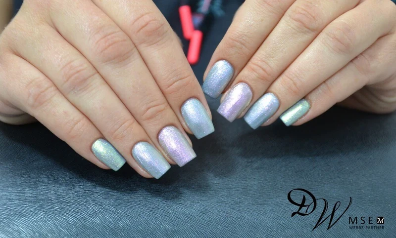 #506 Premium-EFFEKT Color Gel 5ml Dunkelgrau mit grün-türkisen Effektpartikeln